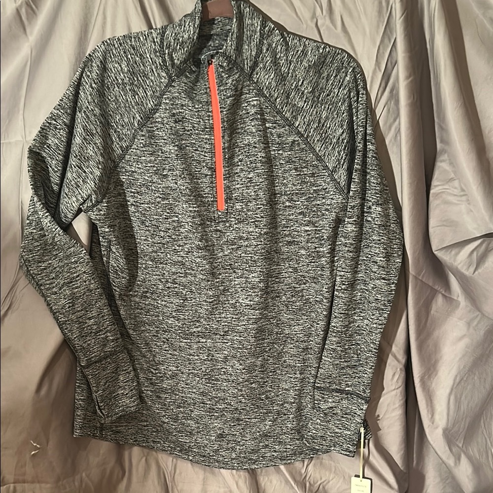 Tangerine Gray and Orange Long Sleeve Tee